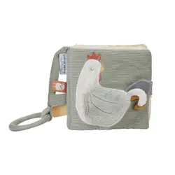 Tygbok Little Farm - Grön | Leksaker - Böcker - Känn & kläm-bok | BabyMode