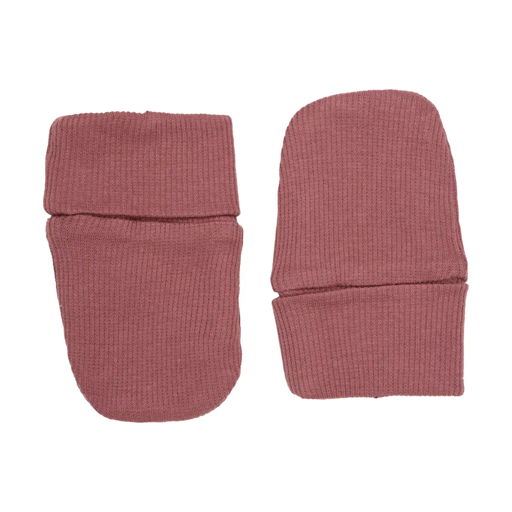 Babyvantar - Rose Brown - 50/60 | Barnkläder - Mössor, vantar och tossor - Vantar & handskar - Stickade vantar & mössor | BabyMode