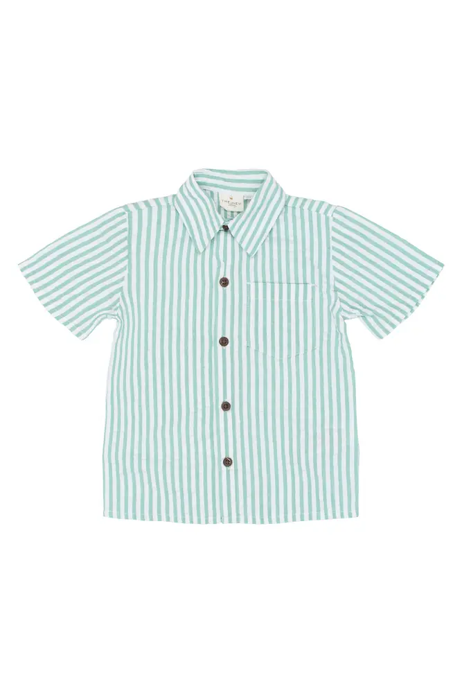 Tate Skjorta - Créme De Menthe Striped - 110 | Barnkläder - Toppar - Skjortor - Skjortor | BabyMode