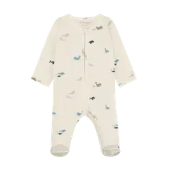 Jumpsuit m. Fot - Arctic Ice | Kläder - Bodys & overaller - Jumpsuit med fot | BabyMode