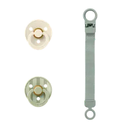 Colour Napp & Napphållare gåvoset Latex stl 1 - Sage | Baby & Barn - Sköta - Nappar | BabyMode