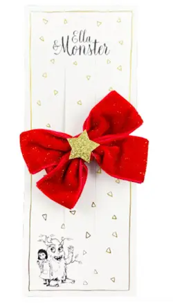 Hårspänne Romantisk Julrosett Röd | Kläder - Temakläder - Festkläder & tillbehör - Håraccessoarer | BabyMode