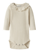 Lil' Atelier Luva Långärmad Slim Body - Turtledove