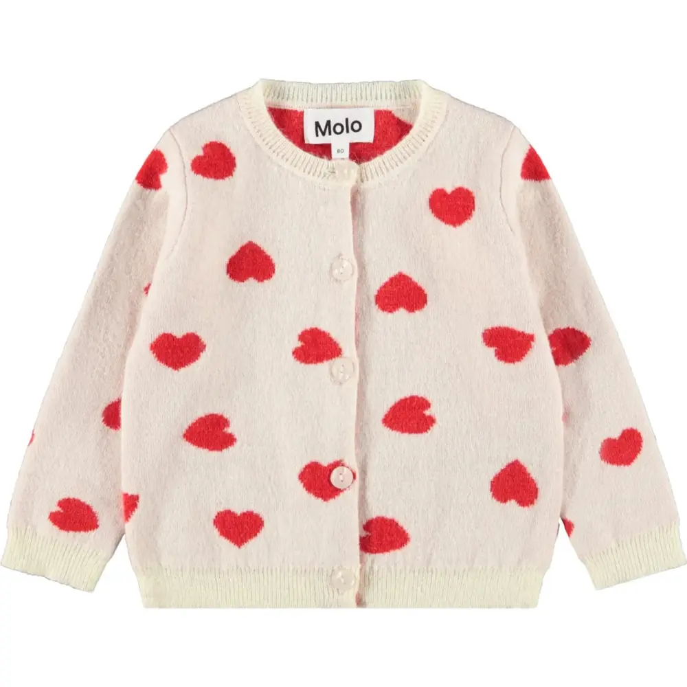 Molo Goldie Kofta - Red Hearts - 62