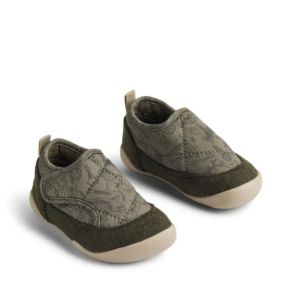 Inneskor Mulle - Dark Green - 24 | Barnskor - Inneskor & tofflor - Tofflor | BabyMode