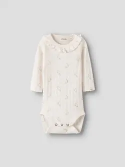 Rachello Ria Långärmad Body - Coconut Milk | Kläder - Bodys & overaller - Långärmad body | BabyMode