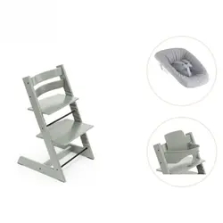 Tripp Trapp Stol inkl. Newborn Set och Babyset - Glacier green | Baby & Barn | BabyMode