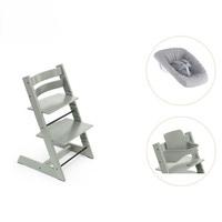 Stokke® Tripp Trapp Stol Bok Inkl. Newborn Set & Babyset - Glacier Green