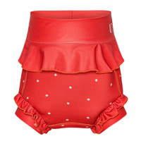 Badeble - Neopren - Frill - Berry - Dots - BERRY