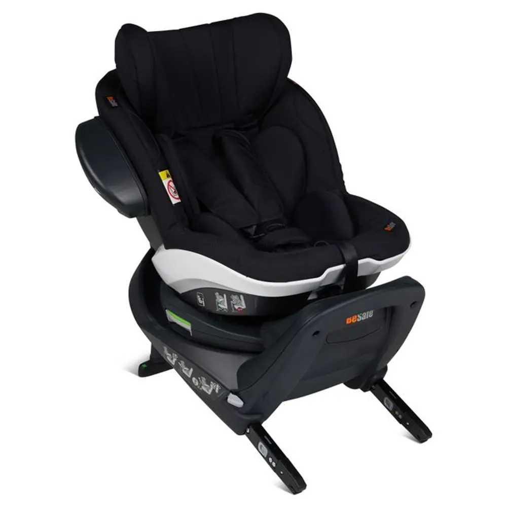 BeSafe Izi Twist i-Size Bilbarnstol - Black Cab | Bilbarnstolar - Bakåtvända bilbarnstolar 9-36 Kg - Bakåtvända bilbarnstolar upp till 23 kg | BabyMode