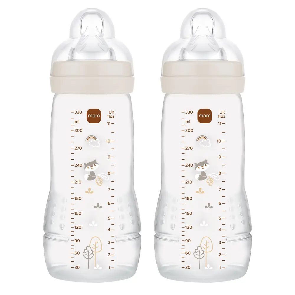 Nappflaska Easy Active 330ml 2pk Neutral | Baby & Barn - Äta - Nappflaskor | BabyMode