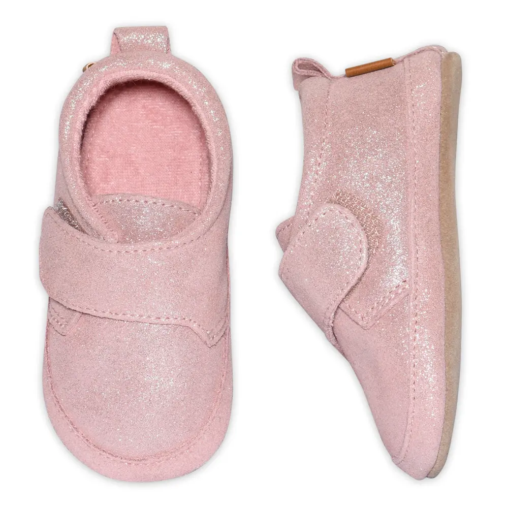Lädertofflor Glimmer - Rose Grey - 20/21 | Barnskor - Inneskor & tofflor - Tofflor | BabyMode