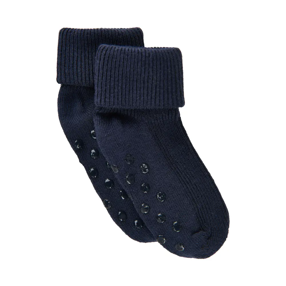 Ribbade Strumpor - Dark Navy - 15/18 | Barnkläder - Strumpor & strumpbyxor - Halkfria strumpor | BabyMode