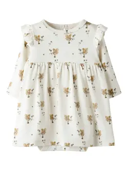 Långärmad Bodyklänning Layo - Coconut Milk | Kläder - Toppar - Klänningar - Bodyklänningar | BabyMode