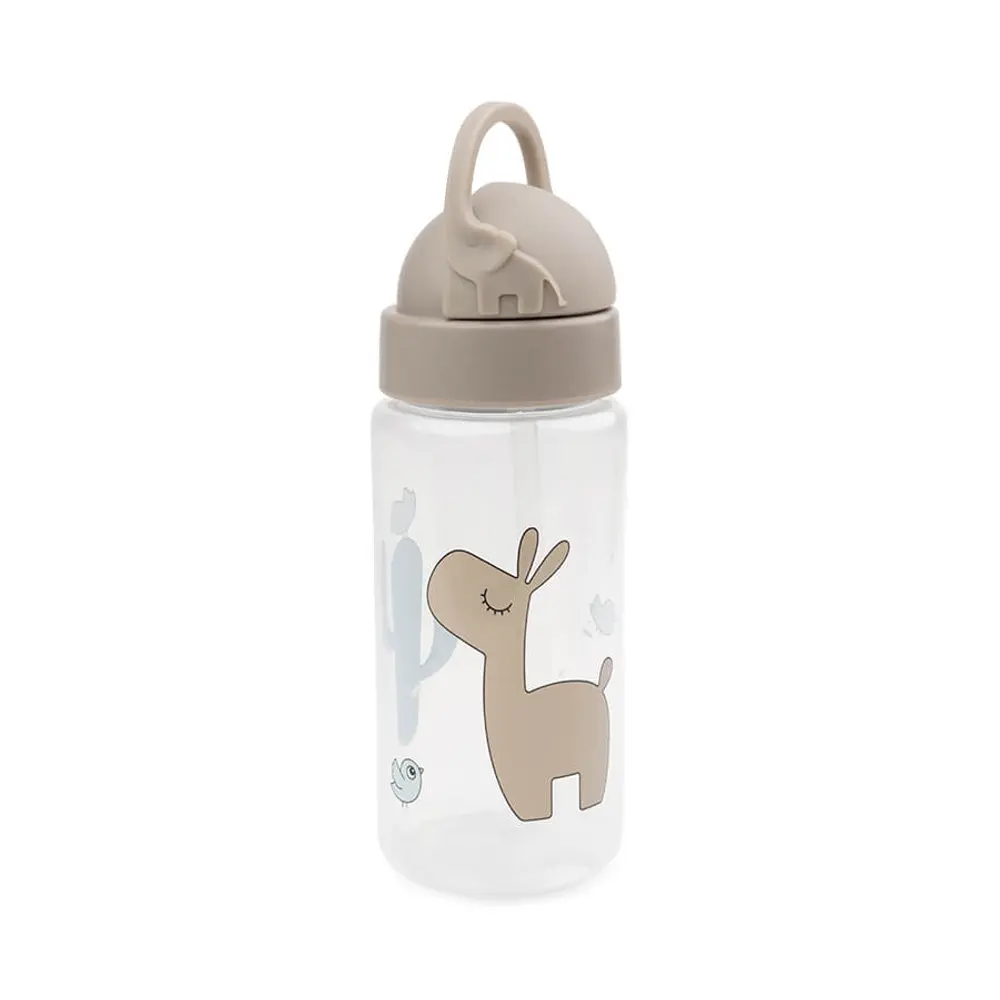Done By Deer Flaska Med Sugrör 350 ml. - Lalee Sand | Baby & Barn - Äta - Matlådor & vattenflaskor | BabyMode