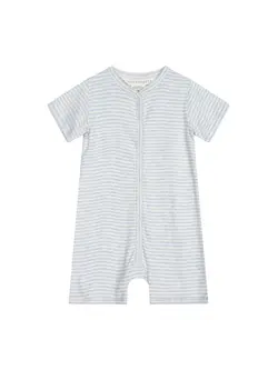 Jumpsuit m. Ränder - Ljusblå | Kläder - Bodys & overaller - Jumpsuit utan fot | BabyMode