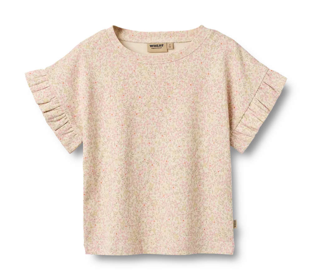 Ally T-Shirt - Coral flowers - 104 | Barnkläder - Toppar - T-shirts & toppar | BabyMode