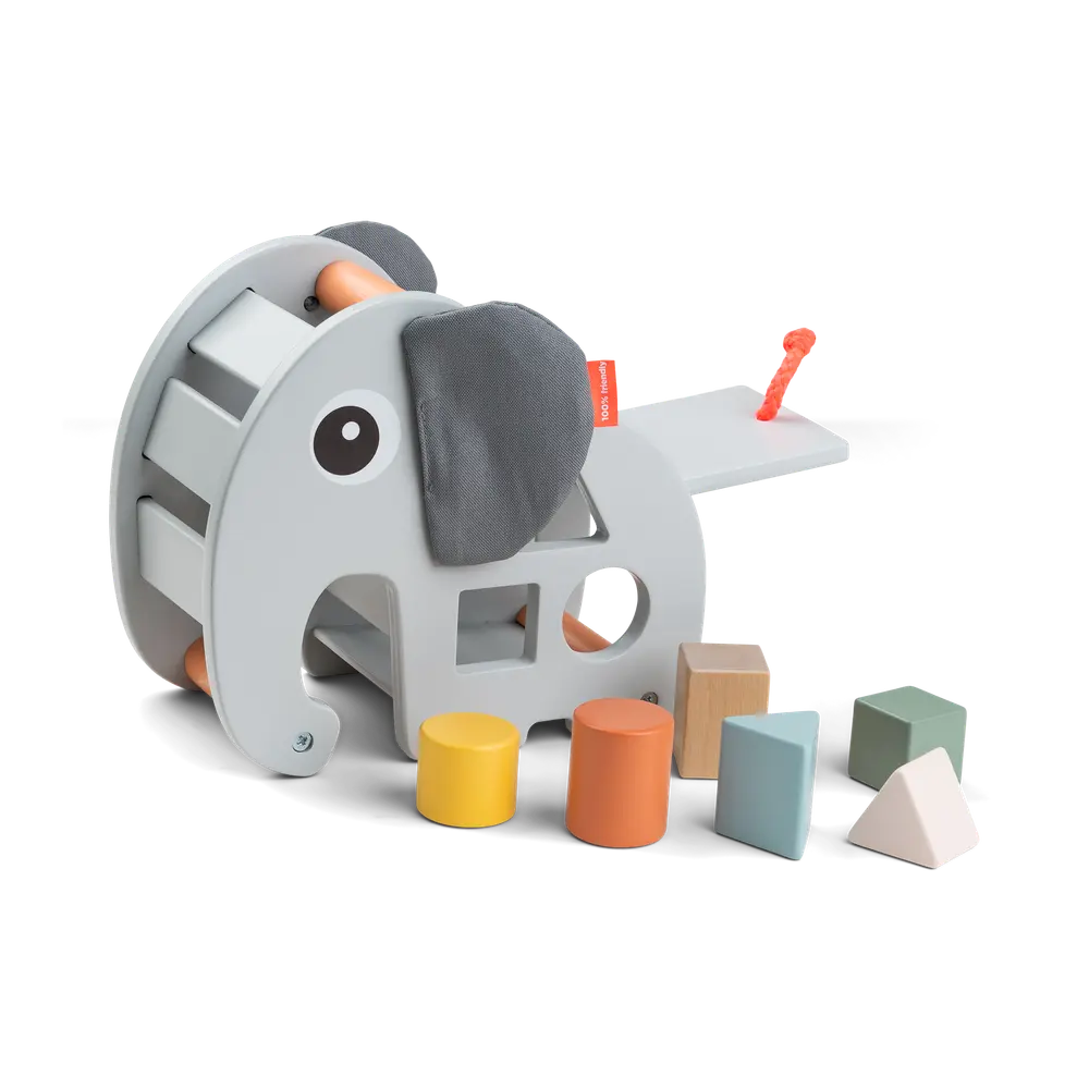 Sorteringslåda Elphee - Grey | Leksaker - Babyleksaker - Sorteringslådor | BabyMode