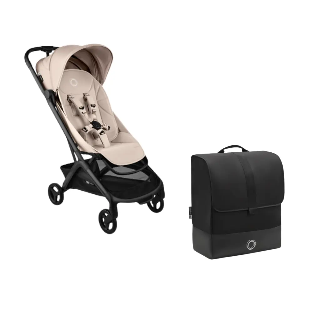 Butterfly 2 Resevagn inkl transportväska - Black/Desert Taupe | Barnvagnar - Resevagnar & sulkys | BabyMode