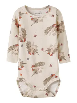 Body Noise - Peyote Melange | Kläder - Bodys & overaller - Långärmad body | BabyMode