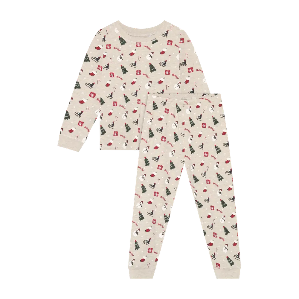 Minymo Pyjamas Set - Beige Melange - 98