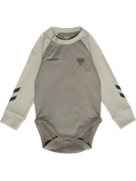 Hummel Triple Logo Långärmad Body - Vintage Khaki 