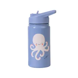 Thermoflaska med Sugrör - Blue | Baby & Barn - Äta - Matlådor & vattenflaskor | BabyMode