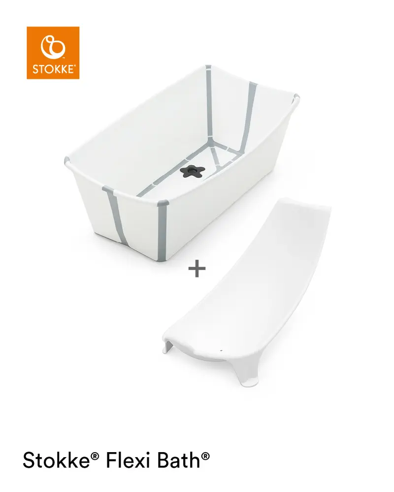 Stokke® Flexi Bath Badbalja Inkl. Badstöd - White | Baby & Barn - Sköta - Badkar & badtillbehör | BabyMode