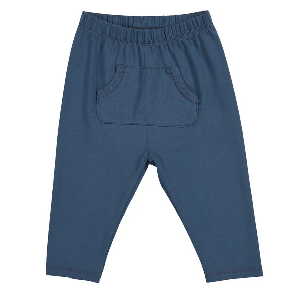 Cozy Me Byxor Med Framficka - Navy - 80 | Barnkläder - Underdelar - Byxor | BabyMode