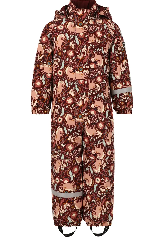 Vinteroverall Tower Printet W-PRO 10000 - Afterglow - 92-98 | Barnkläder - Ytterplagg - Overaller | BabyMode