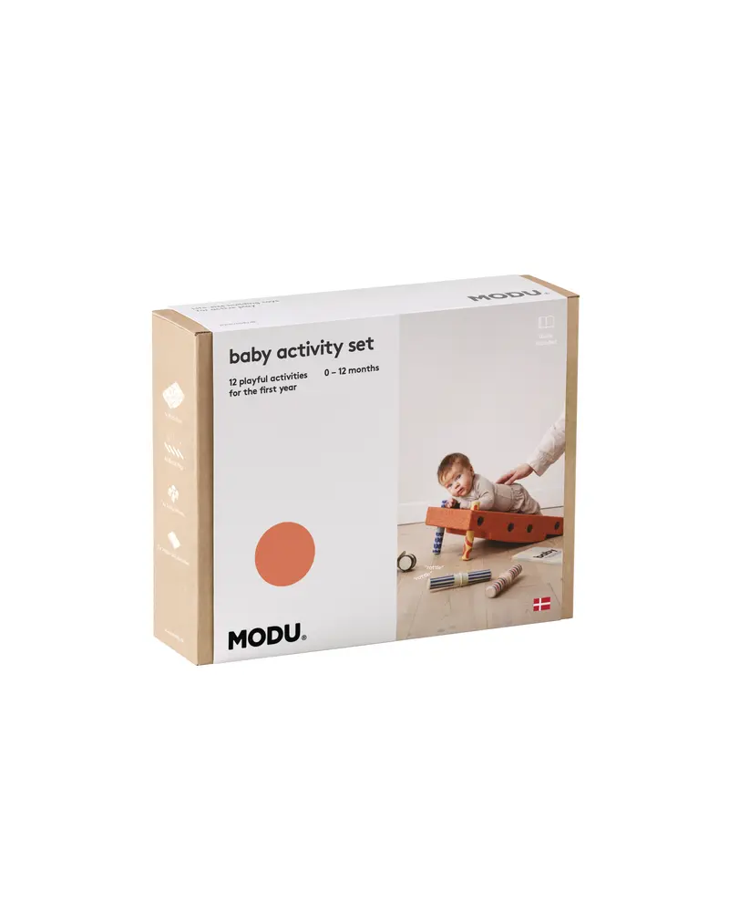 Aktivitetset Baby - Burnt Orange/Dusty Green | Leksaker - Aktivitetsleksaker - Motorikleksaker | BabyMode