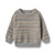 Wheat Harlow Jacquardtröja - Slightly Blue Stripe