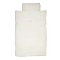 Baby påslakanset Svan – Light Sand