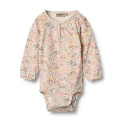 Långärmad Body Elmine - Bright Flowers | Kläder - Bodys & overaller - Långärmad body | BabyMode