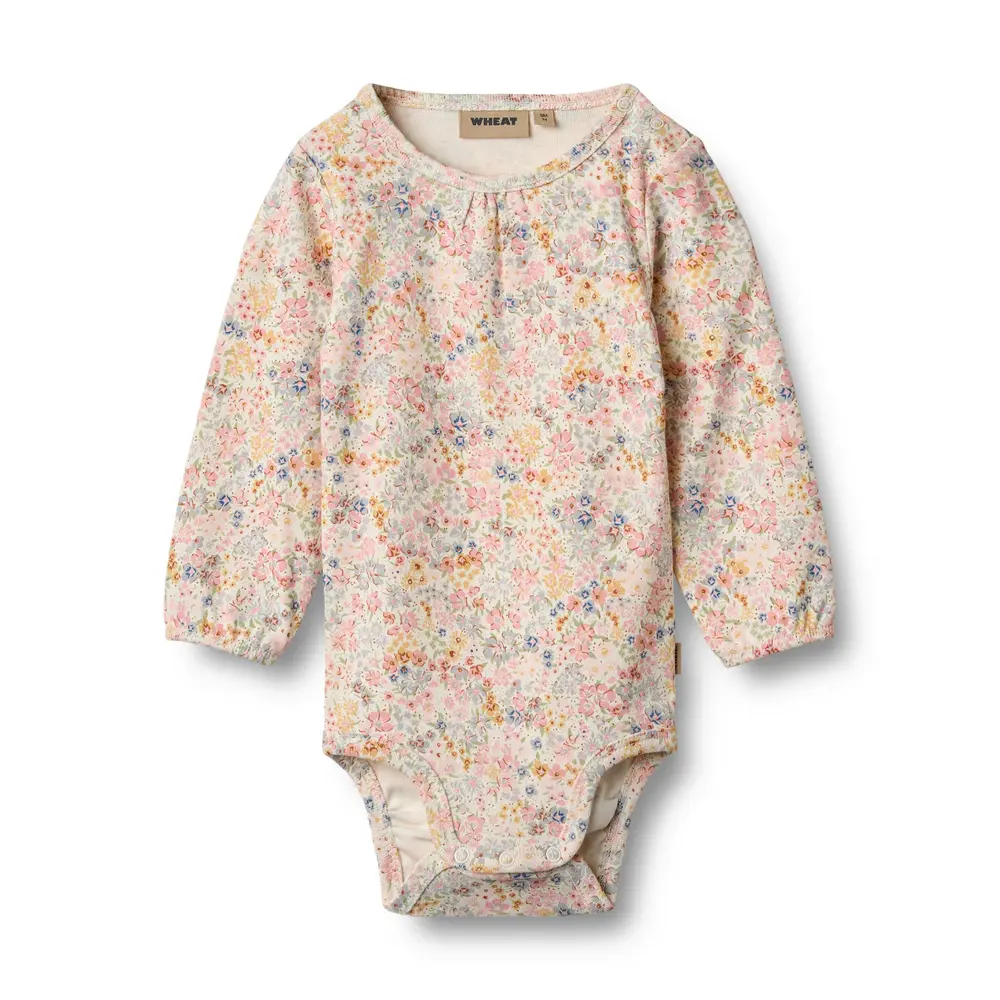Långärmad Body Elmine - Bright Flowers - 74