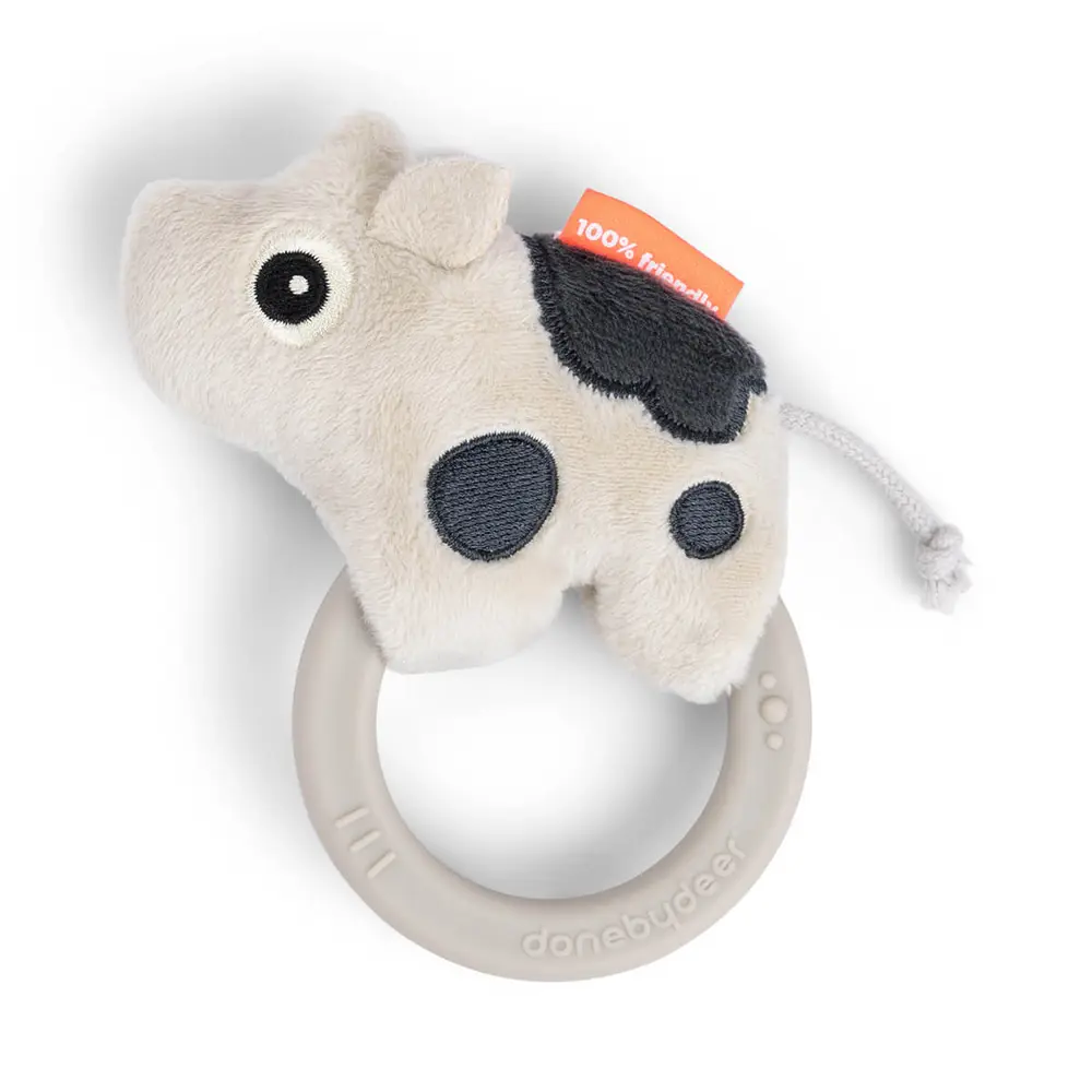 Skallra med Bitring - Dotti Sand | Leksaker - Babyleksaker - Bitringar & skallror | BabyMode