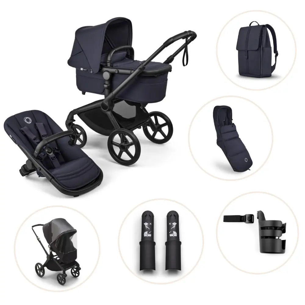 Bugaboo Fox 5 Renew Barnvagn - Deep Indigo/Black