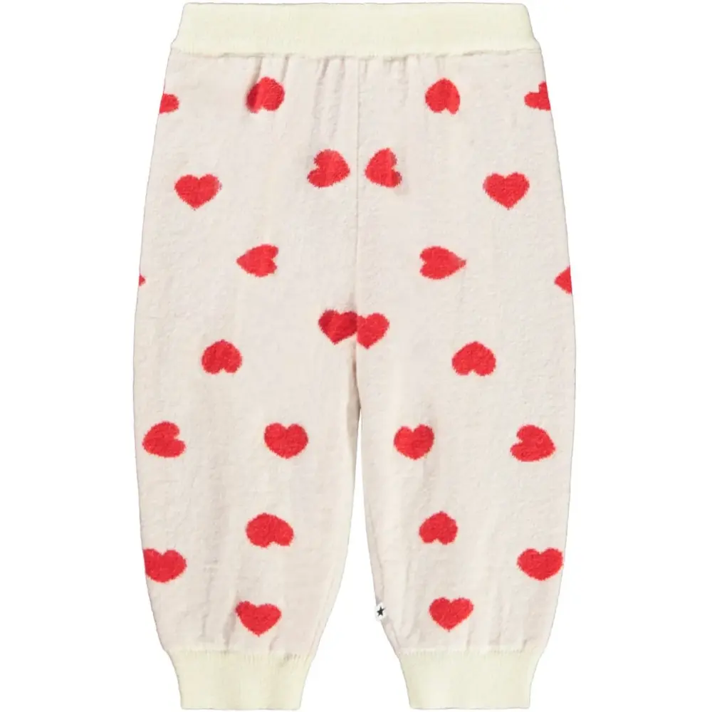 Molo Solana Byxor - Red Hearts - 98