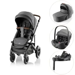 SMILE 5Z Style inkl. liggdel, babysafe pro och vario-bas – Minearl grey | Barnvagnar | BabyMode