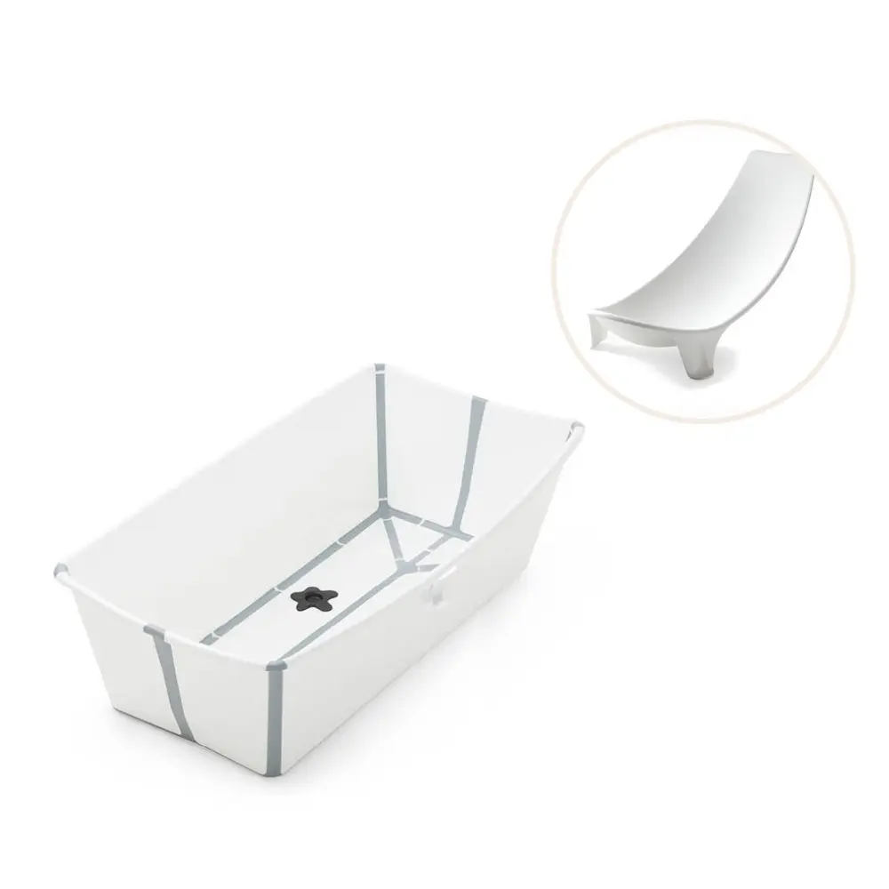 Stokke® Flexi Bath XL Badbalja Inkl. Badstöd - White | Baby & Barn - Sköta - Badkar & badtillbehör | BabyMode