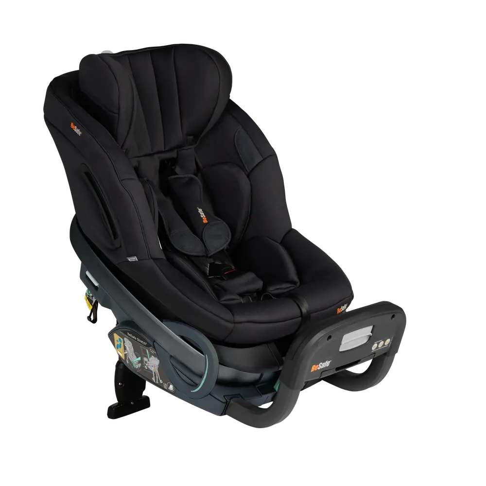 BeSafe Stretch² Bilbarnstol - Black Soft Breeze | Bilbarnstolar - Bakåtvända bilbarnstolar 9-36 Kg - Bakåtvända bilbarnstolar upp till 36 kg | BabyMode