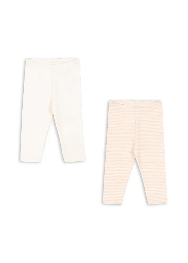 Fanga Fio Leggings 2-Pack - Blush Mix - 18 MDR. | Barnkläder - Underdelar - Leggings | BabyMode