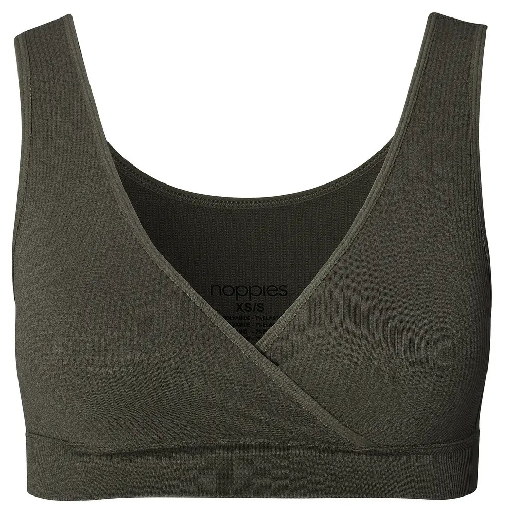Noppies Gayla Sömlös Amningstopp - Olive - XS\S | Graviditet & Amning - Amning - Amnings-BH | BabyMode