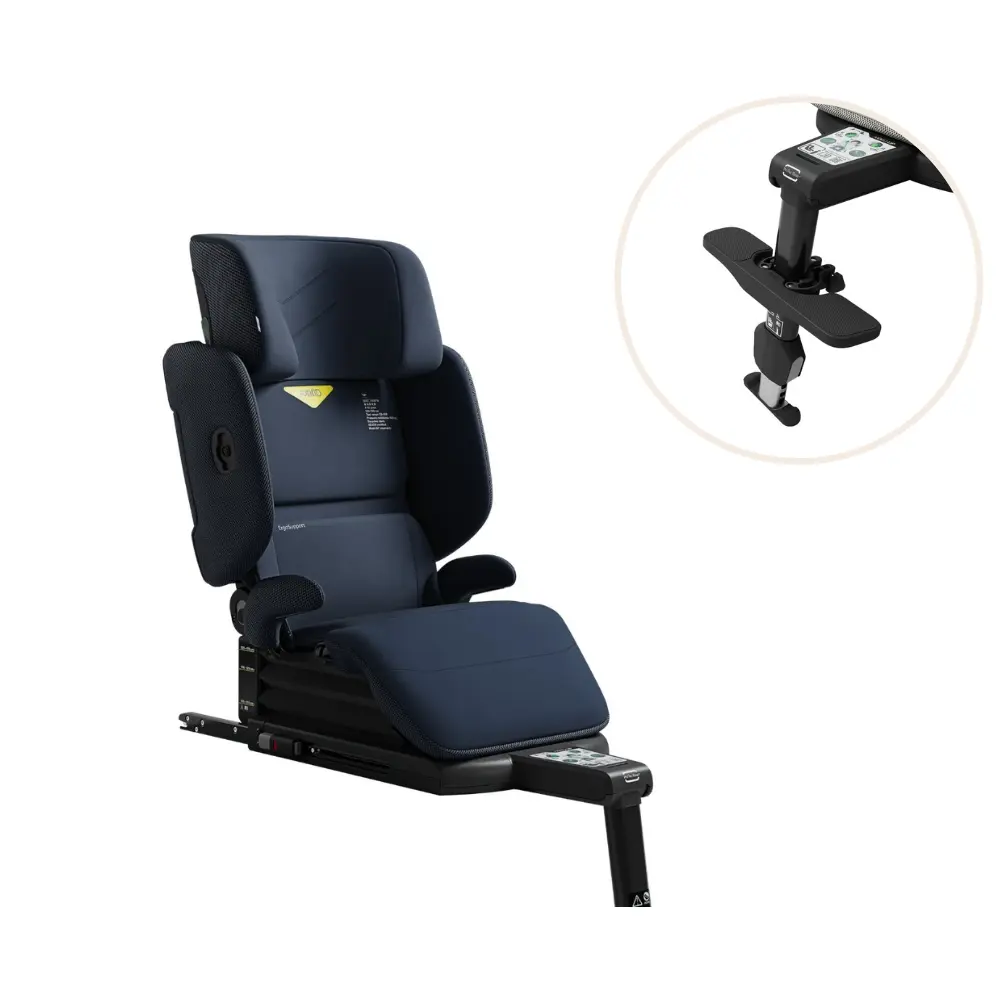 Axkid Up Bältesstol inkl. fotstöd - Glacier Lake Blue | Bilbarnstolar - Framåtvända bilbarnstolar - Bältesstolar | BabyMode