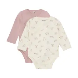 Långärmad Omlottbody 2-pack - 6051 | Kläder - Bodys & overaller - Långärmad body | BabyMode
