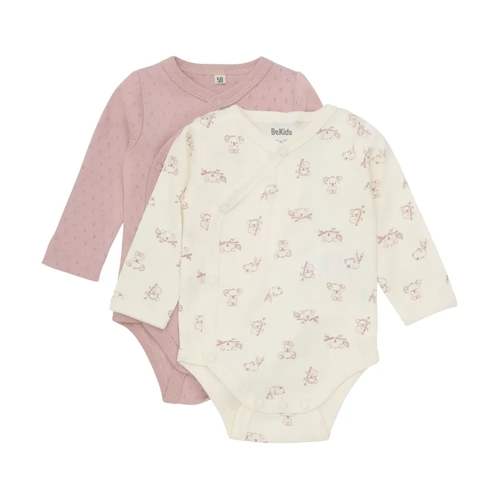 Långärmad Omlottbody 2-pack - 6051 - 70 | Barnkläder - Bodys & overaller - Långärmad body | BabyMode