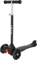Sparkcykel med Ljus - Svart