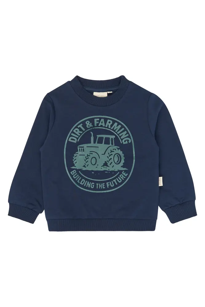 Petit Piao Glen Sweatshirt - Navy Blazer - 116 CM
