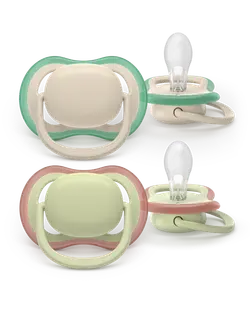 Ultra Air napp, 6–18 m, ljusbeige/ljusgrön | Baby & Barn - Sköta - Nappar | BabyMode