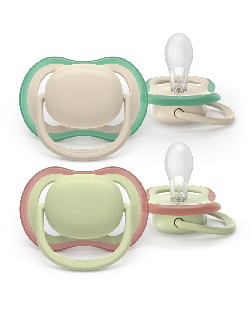 Ultra Air napp, 6–18 m, ljusbeige/ljusgrön | Baby & Barn - Sköta - Nappar | BabyMode
